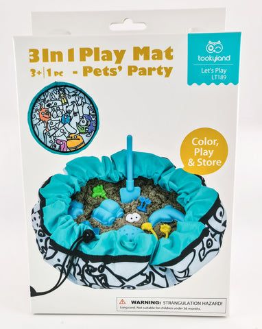 3 IN 1 PLAYMAT PETS PARTY 