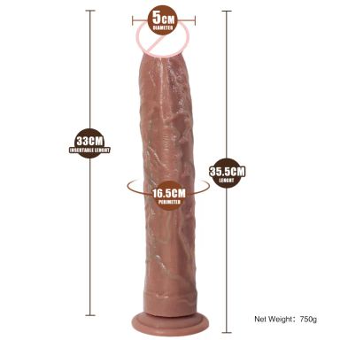 Sex-toy réaliste super long de 14 pouces pour adultes, un gode et un masturbateur NON ELECTRIQUE