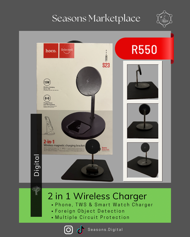 2 in 1 Wireless Charger