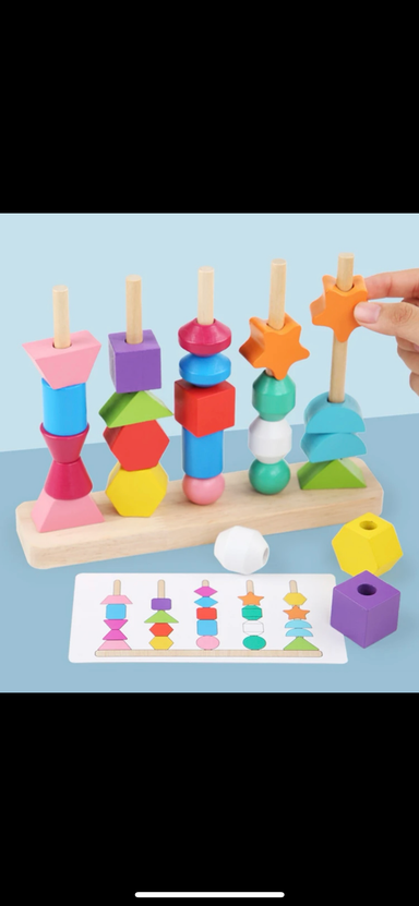 5 column set of beads game 