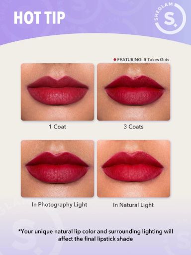 SHEGLAM Dynamatte Boom Long Lasting Matte Lipstick - Encore Energy