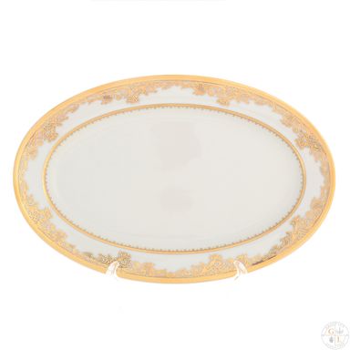 Oval idish Falkenporzellan Cream Gold 24 sm