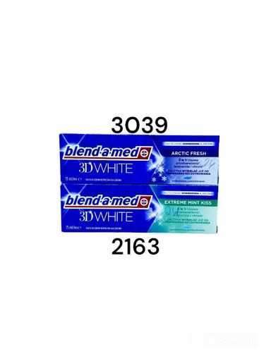  Blend-a-med кичик 3D WHITE Arctic fresh 75ml / Blend-a-med Extra Fresh CLEAN 75ml