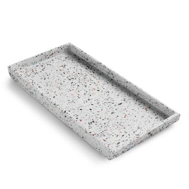 Medium Tray - White Terrazzo