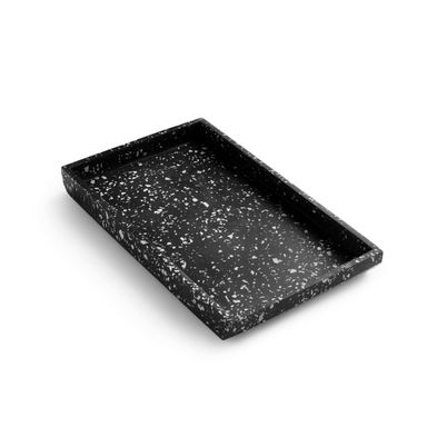 Medium Tray - Black Terrazzo