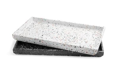 Medium Tray - Black Terrazzo