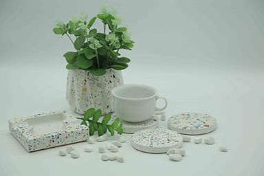 4 Terrazzo Coasters  