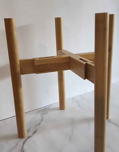 Expandable Plant Stand - Bamboo Color 