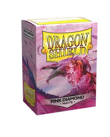 Dragon Shield Sleeve - Standard Size Matte 100 - PINK DIAMOND