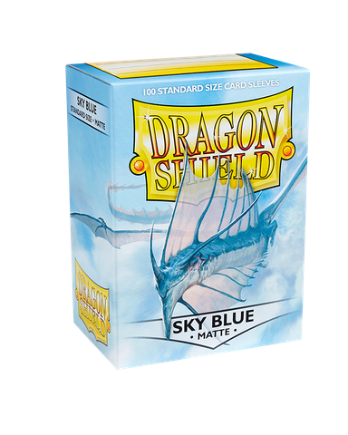 Dragon Shield Sleeve - Standard Size Matte 100 - SKY BLUE