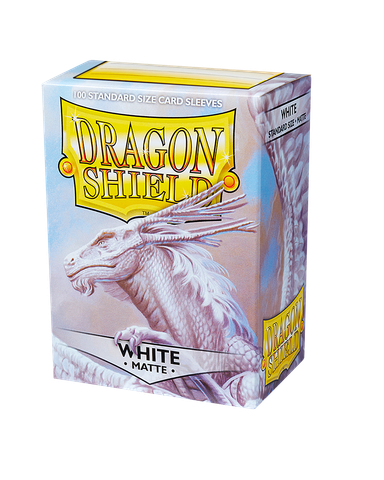 Dragon Shield Sleeve - Standard Size Matte 100 - WHITE