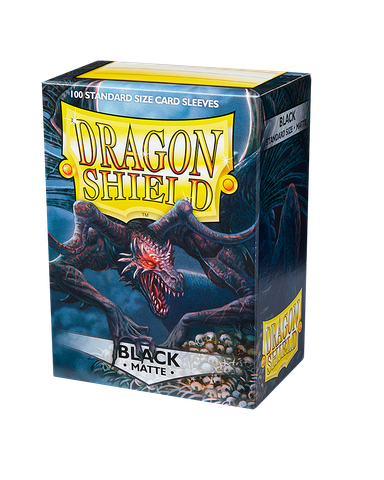 Dragon Shield Sleeve - Standard Size Matte 100 - BLACK