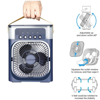 7 Colours LED Portable Air Cooler Fan