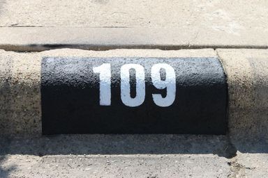 House number (Curb Painting)