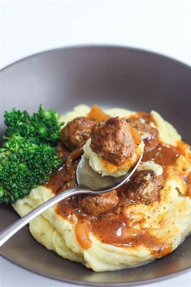 Creamy Mash Potato Meatball