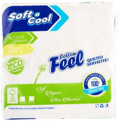 Soft N Cool Cotton Feel Napkins 33X33Cm