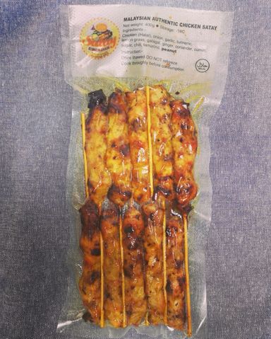 Frozen cooked satay