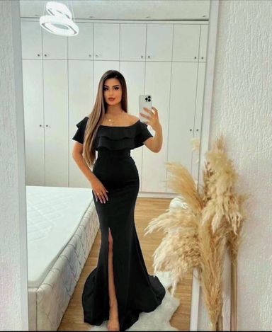 Robe noir longe