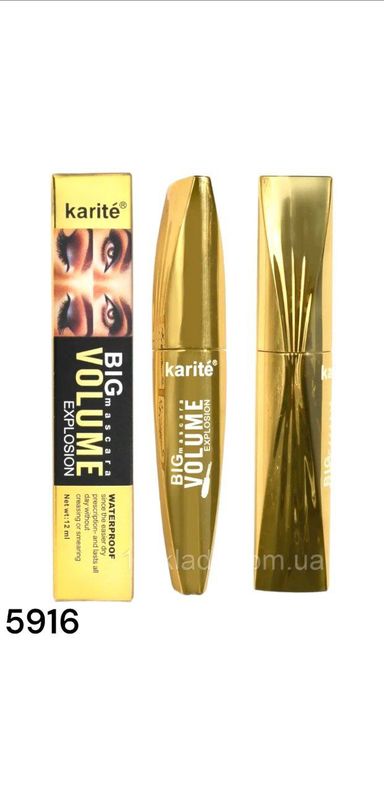 Karite Big Mascara Volume Explosion maskara, suv o'tkazmaydigan, 12 m