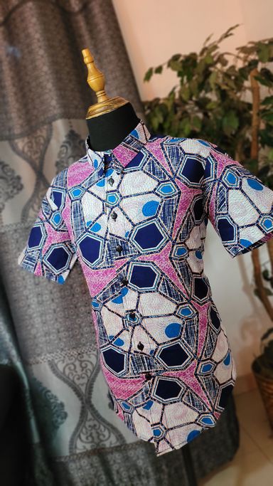 Ankara men button shirt 