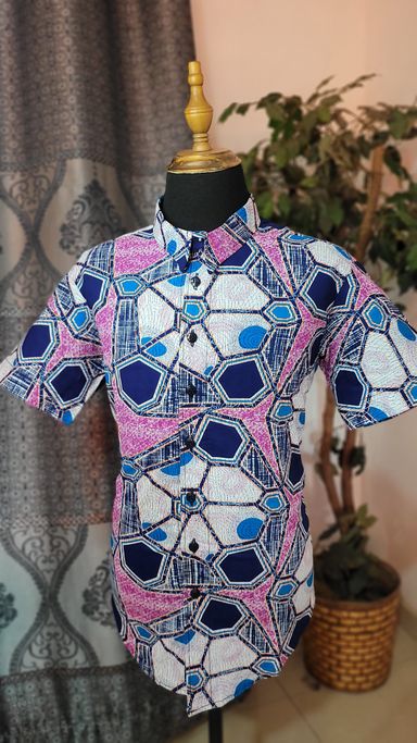 Ankara men button shirt 