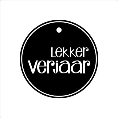 10 Tags refill Lekker Verjaar Afrikaans Funky Black