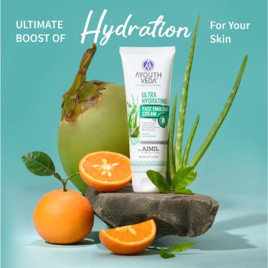 Ultra Hydrating Face Emulsion Cream With Aloe Vera & Coconut Water- 60 g