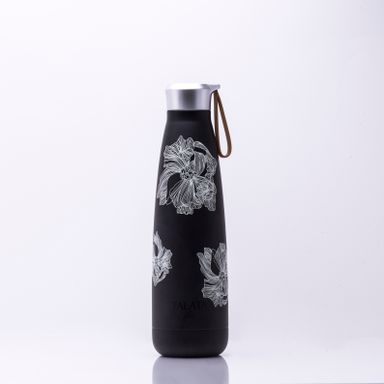 BLOOM INSULATED BOTTLE - BLACK FLORAL