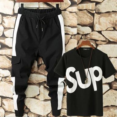 2pieces(T-shirts+Sweatpants) Fashion