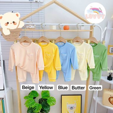 [19] Plain Pastel Pajamas Set (80~120)