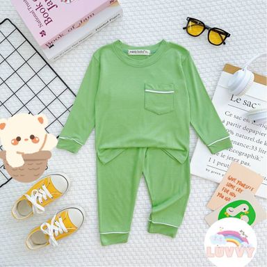 [19] Plain Pastel Pajamas Set (80~120)