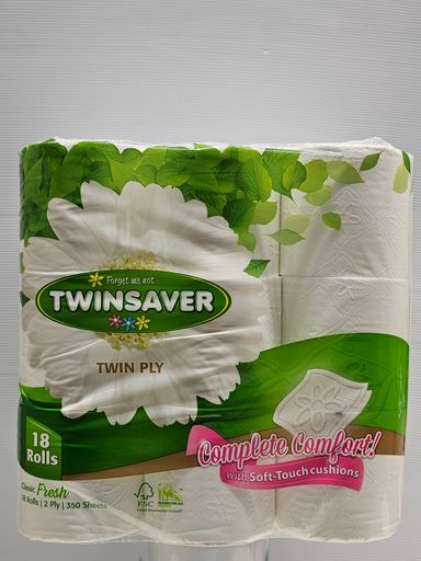 Twinsaver Toilet Paper 2ply 18's