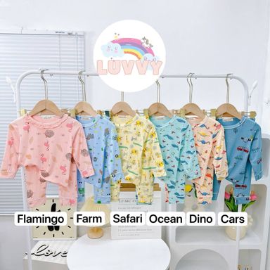 [28] Animals Printed Pajamas Set (80~120)