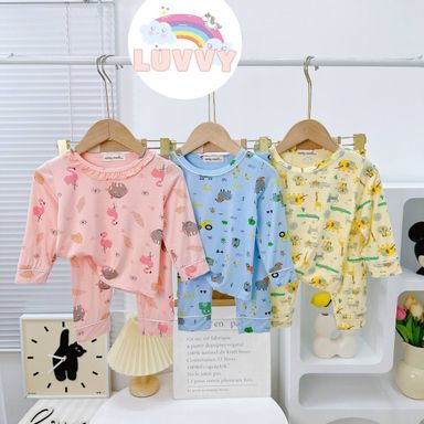 [28] Animals Printed Pajamas Set (80~120)