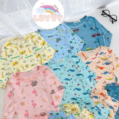 [28] Animals Printed Pajamas Set (80~120)