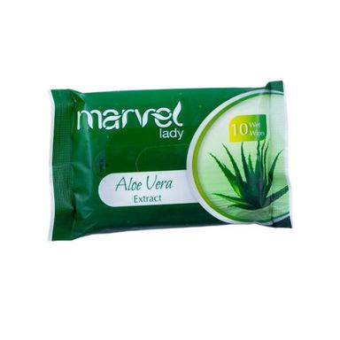 Marvel Lady Aloevera Extract 10 Wet Wipes