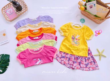 [33] Puff Sleeve & Skorts Set (80~120)