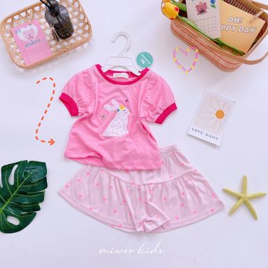 [33] Puff Sleeve & Skorts Set (80~120)