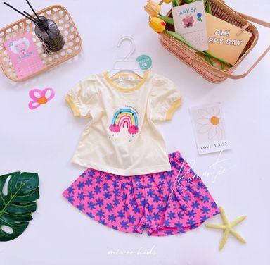 [33] Puff Sleeve & Skorts Set (80~120)