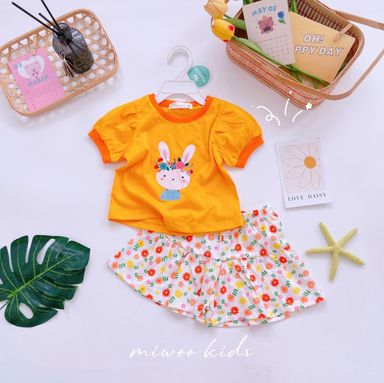 [33] Puff Sleeve & Skorts Set (80~120)