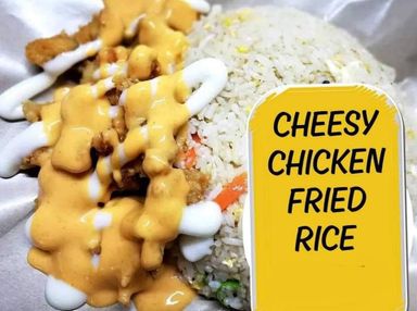 cheesy chicken fried rice 