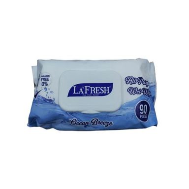 La Fresh Ocean Breeze Wet Wipes 90Pc