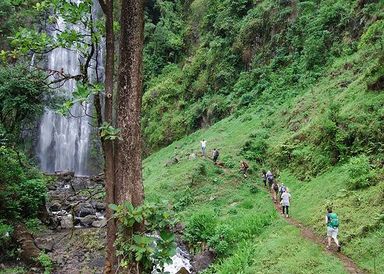 Materuni village and waterfall 