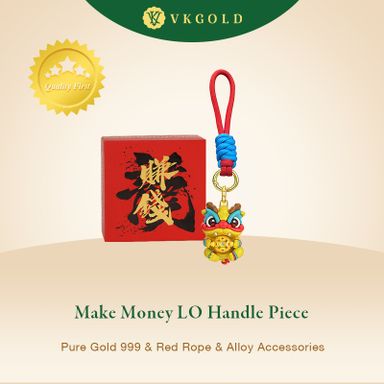 3M-A005 VKGold 2024 New Year of the Dragon Pure Gold 999 Keychain (0.02g)