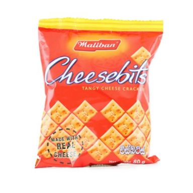 Maliban Cheese Bits Tangy Cheese Crackers 25G