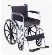 STANDARD WHEELCHAIR STEEL FOOTPLATE