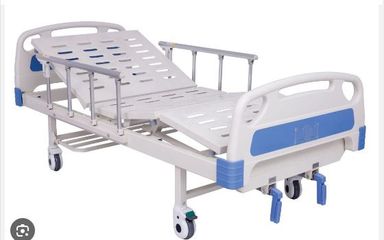 HOSPITAL BED MANUAL TWO CRANK+HOSPITAL MATTRESS+DINING TABLE