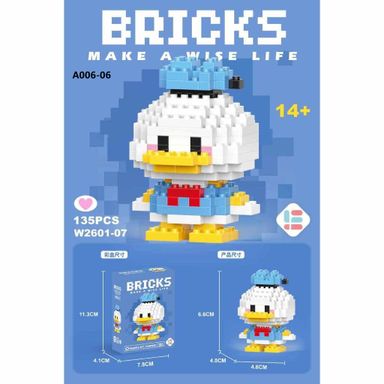 3M-A006 Mini Building Block Cute Cartoon Lego Computer Screen Clip 小型积木