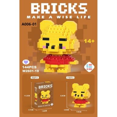 3M-A006 Mini Building Block Cute Cartoon Lego Computer Screen Clip 小型积木