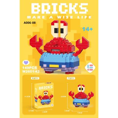 3M-A006 Mini Building Block Cute Cartoon Lego Computer Screen Clip 小型积木